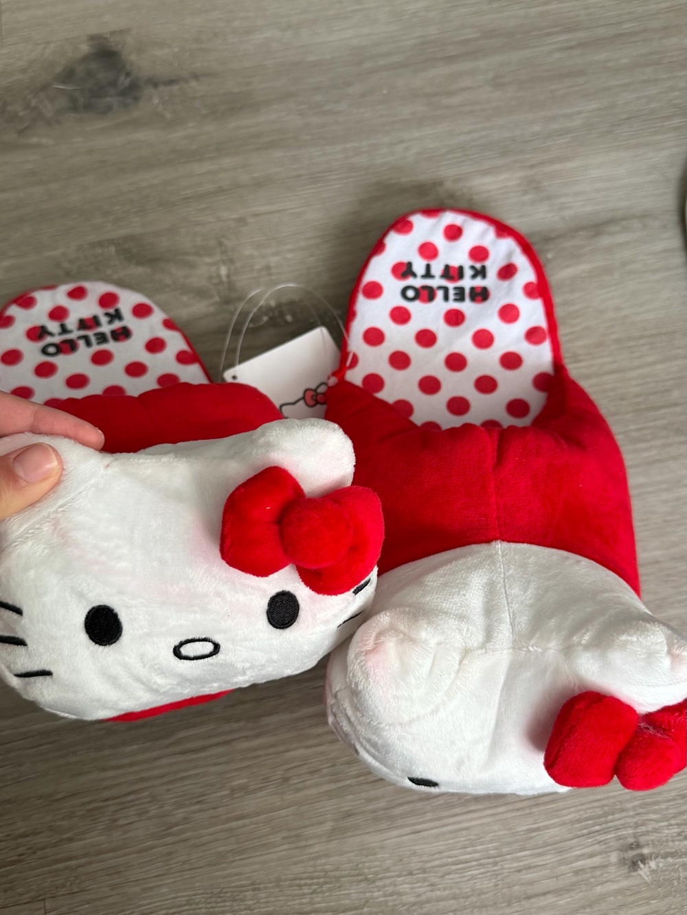 Hello Kitty Plush Slippers